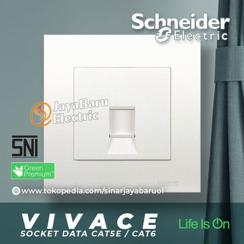 [EZM.5800327] Stop Kontak Socket Data Cat5E Cat6 SCHNEIDER VIVACE