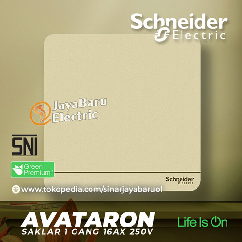[EZM.5800372] Saklar SCHNEIDER AvatarOn Avatar On 1Gang 1 Gang 1 Arah Hotel Gold