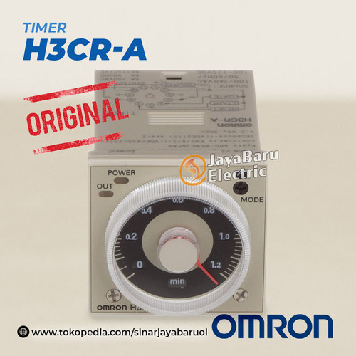 [EZM.5800554] Omron Timer H3CR-A 24V 220V ASLI ORIGINAL