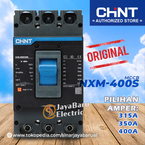 [EZM.5800631] MCCB Breaker Chint NXM-400S NXM400S 3P 315A 350A 400A