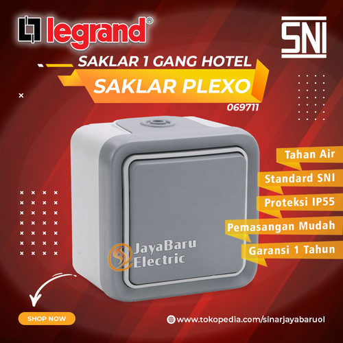 [EZM.5800696] Saklar 1 Gang Hotel LEGRAND PLEXO Outbow Outdoor Waterproof 069711