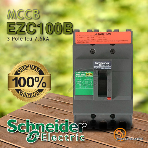 [EZM.5800702] MCCB Schneider EasyPact EZC100B 3P 15A 20A 25A 30A 40A 50A 60A