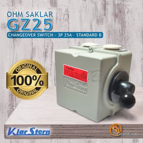 [EZM.5800705] Ohm Saklar / Cam Switch / Changeover Switch KLAR STERN 3P 25A GZ25