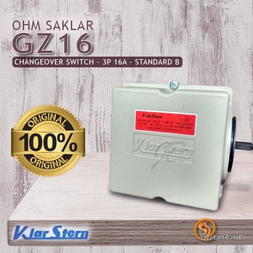 [EZM.5800706] Ohm Saklar / Cam Switch / Changeover Switch KLAR STERN 3P 16A GZ16