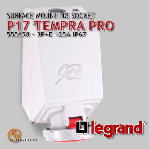 [EZM.5800720] Legrand Surface Mounting Socket 3P+E / 4 Pin 125A P17 Tempra 555658