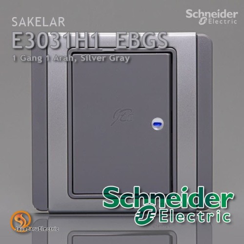 [EZM.5800809] Saklar Schneider Neo Horisontal Single Engkel 1 Gang 1 Arah Silver