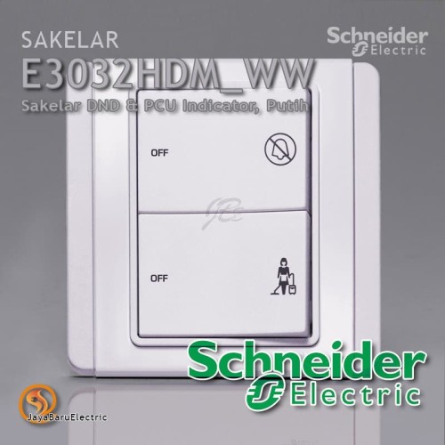 [EZM.5800810] Sakelar Saklar DND PCU Indicator Schneider Neo Putih E3032HDM-WW