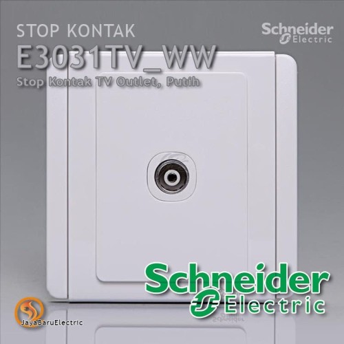 [EZM.5800816] Stop Kontak Schneider Neo TV Outlet Putih E3031TV-WW