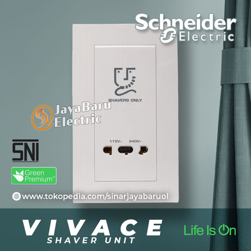 [EZM.5800871] Stop Kontak Shaver Unit SCHNEIDER VIVACE KBT727V-WE