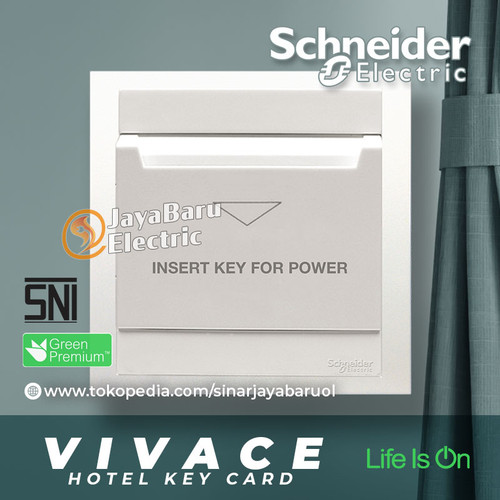 [EZM.5800873] Hotel Key Card Kartu Kunci Schneider Vivace KB31EKT