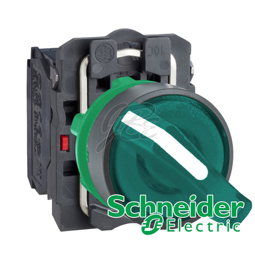 [EZM.5800878] Selector Switch Lamp Plastik Schneider Hijau XB5AK123B5 24V AC DC