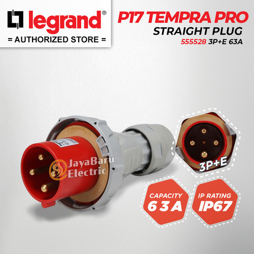 [EZM.5800917] Legrand Paket 1 Set Plug Mobile Mounting Socket 3P+E / 4 Pin 63A
