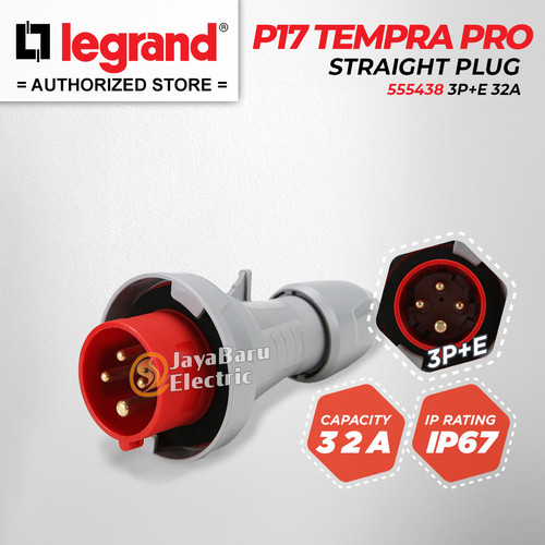 [EZM.5800931] Legrand Paket 1 Set Plug Mobile Mounting Socket 3P+E / 4 Pin 32A