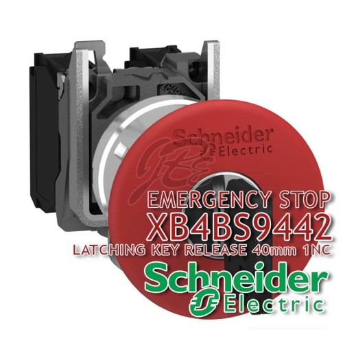 [EZM.5800985] Emergency Stop Besi Schneider Tipe Latching Key Release XB4BS9442
