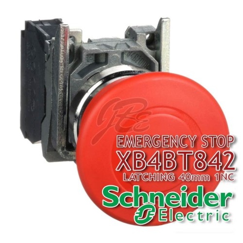 [EZM.5800987] Emergency Stop Besi Schneider Tipe Latching XB4BT842