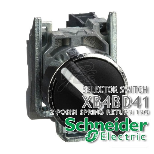 [EZM.5800991] Selector Switch Besi Tipe 2 Posisi Spring Return Schneider XB4BD41