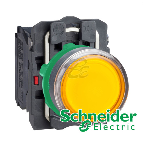 [EZM.5801020] Push Button Lamp Plastik Schneider Kuning XB5AW35B5 24V AC/DC