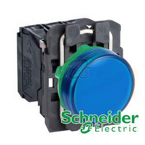 [EZM.5801024] Pilot Lamp Plastik Schneider Biru XB5AVM6 230V-240V AC
