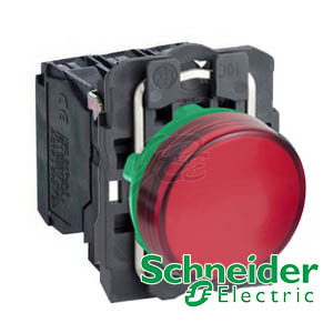 [EZM.5801031] Pilot Lamp Plastik Schneider Merah XB5AVB4 24V AC/DC