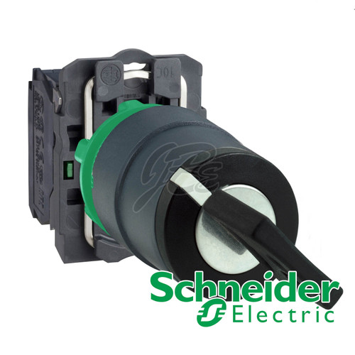 [EZM.5801036] Key Switch Schneider 2 Posisi Stay Put Cabut Kiri Kanan XB5AG41