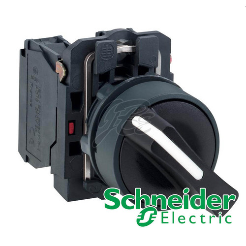 [EZM.5801041] Selector Switch Plastik Schneider 2 Posisi Spring Return XB5AD41