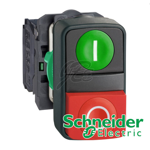 [EZM.5801043] Push Button Plastik Schneider Double Headed XB5AL73415