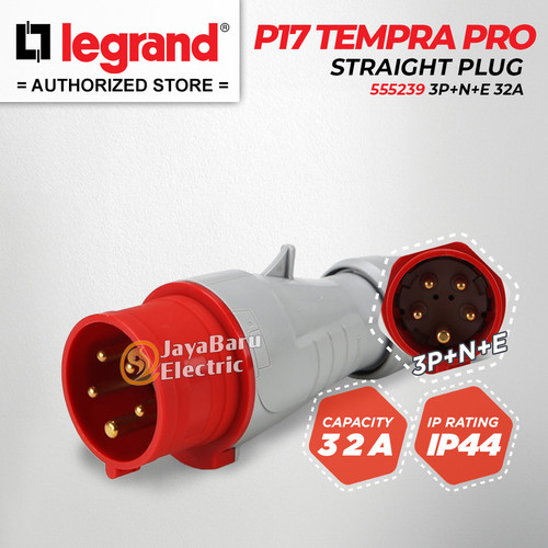 [EZM.5801100] Legrand Paket 1 Set Plug Mobile Mounting Socket 3P+N+E / 5 Pin 32A