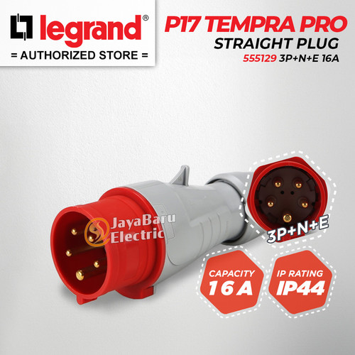 [EZM.5801115] Legrand Paket 1 Set Plug Surface Mounting Socket 3P+N+E / 5 Pin 16A