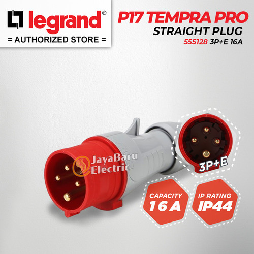 [EZM.5801122] Legrand Paket 1 Set Plug Surface Mounting Socket 3P+E / 4 Pin 16A IP44
