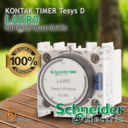 [EZM.5801186] Kontak Tunda Waktu Mati / Timer Schneider LADR LADR0 Off Delay 3s