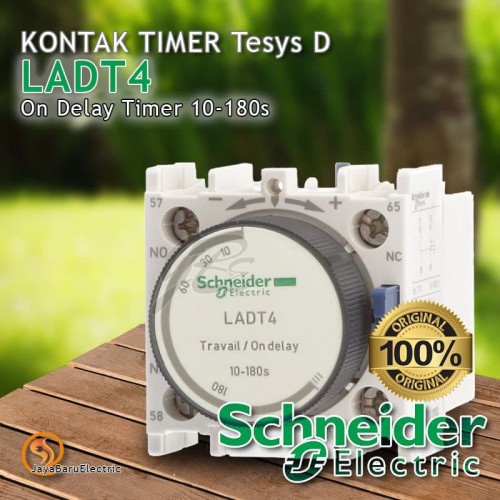 [EZM.5801187] Kontak Blok Tunda Waktu Hidup / Timer Schneider LADT LADT4