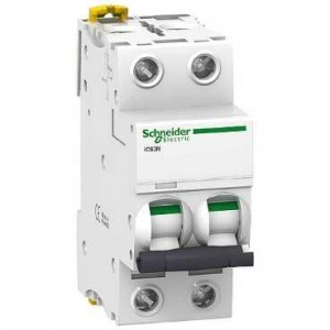 [EZM.5801223] MCB Schneider iC60N 2P 40A Acti9 A9F74240 Miniature Circuit Breaker