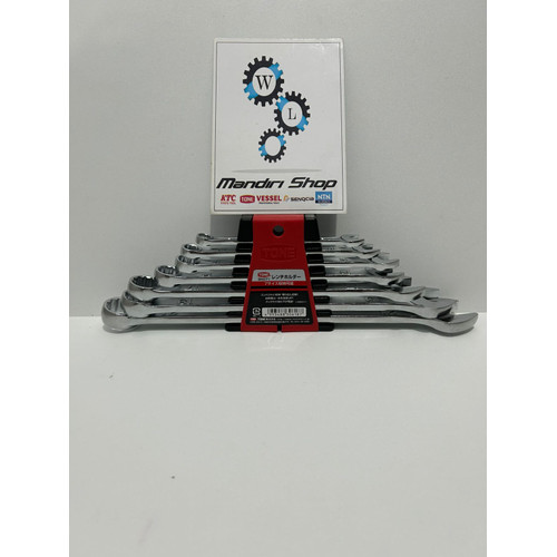 [EZM.1020006] KUNCI SET RINGPASS KTC 8 - 21 ( 7 PC ) DAN BND71 TONE ( KTC X TONE ) JAPAN