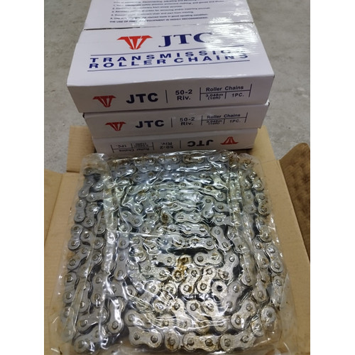 RANTAI ROLLER / ROLLER CHAIN UKURAN 50-2 MERK JTC ( DOUBLE ) HARGA GROSIR