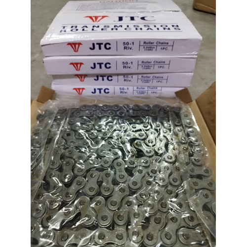 RANTAI ROLLER / ROLLER CHAIN UKURAN 50-1 MERK JTC ( SINGLE ) HARGA GROSIR