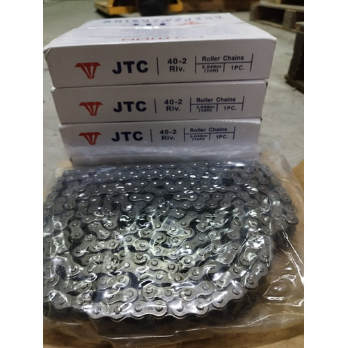 RANTAI ROLLER / ROLLER CHAIN UKURAN 40-2 MERK JTC ( DOUBLE ) HARGA GROSIR