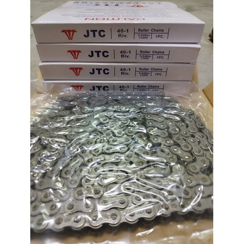 RANTAI ROLLER / ROLLER CHAIN UKURAN 40-1 MERK JTC ( SINGLE ) HARGA GROSIR