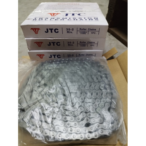 RANTAI ROLLER / ROLLER CHAIN UKURAN 35-2 MERK JTC ( DOUBLE ) HARGA GROSIR