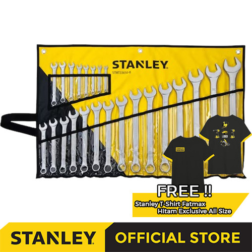 [EZM.1210001] Stanley Combination Wrench Set / Kunci Ring Pas Set 6-32mm 23Pcs STMT33650-8