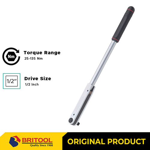 [EZM.1210030] Britool Torque Wrench / Kunci Torsi 1/2" 25 - 135 Nm EVT1200AEX