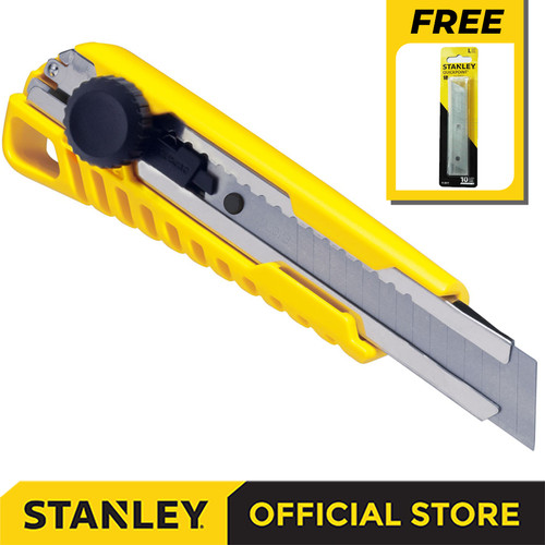 [EZM.1210192] Stanley STHT10321-8 18mm Basic Snap-Off Knife Free 11-301T-22 Refill
