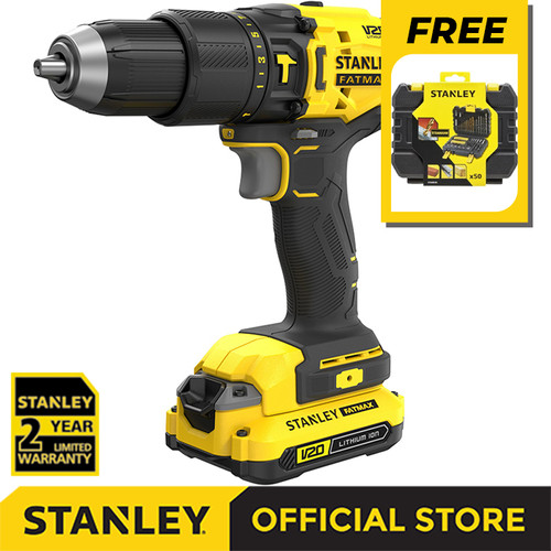 [EZM.1210200] Stanley SCD711C2K 20V 1.5Ah Cordless Hammer Free STA88546-XJ 50 Pcs
