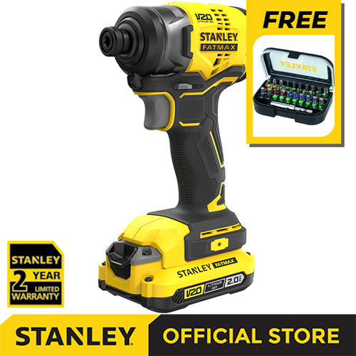 [EZM.1210203] Stanley SBI810D2K Brushless Impact Driver Free STA60490-XJ 31 Pcs
