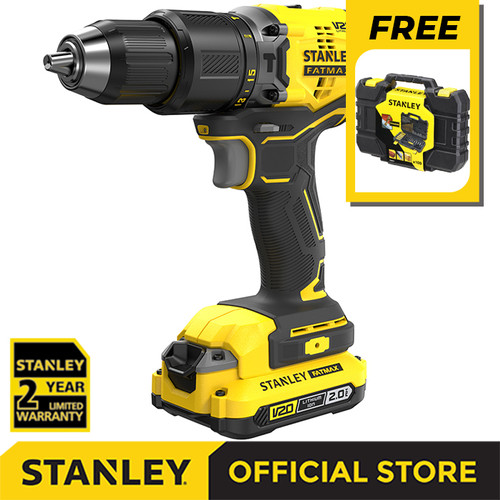 [EZM.1210208] Stanley SBD715D2K 20V Brushless Hammer Drill Free STA88548-XJ 100Pcs