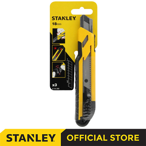 [EZM.1210226] Stanley Snap Off Knife / Pisau Cutter 18mm 10-280-0-23