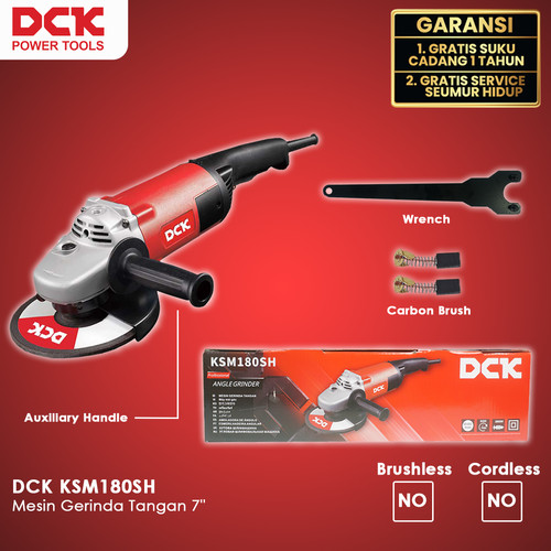 [EZM.8300003] DCK KSM180SH Mesin Gerinda Tangan 7"