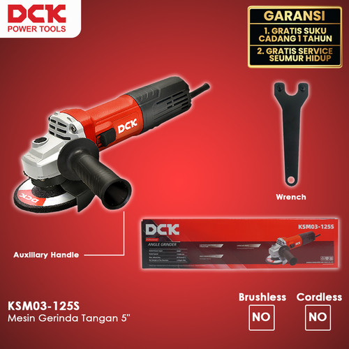[EZM.8300006] DCK KSM03-125S Mesin Gerinda Tangan 5"