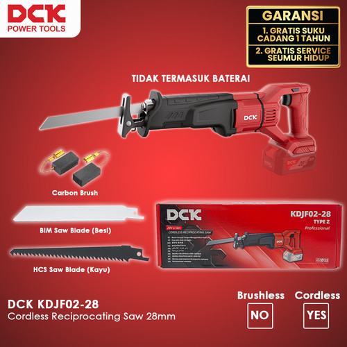 [EZM.8300008] DCK KDJF02-28 Cordless Reciprocating Saw 28mm