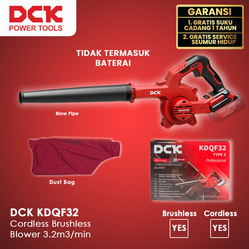 [EZM.8300031] DCK KDQF32BM Cordless Brushless Blower 3.2m3/min