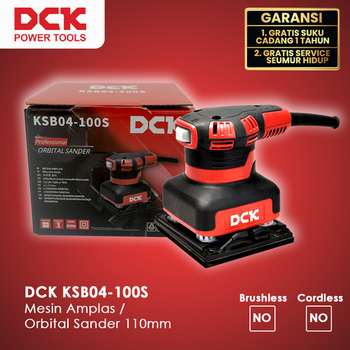 [EZM.8300039] DCK KSB04-100S Mesin Amplas / Orbital Sander 110mm